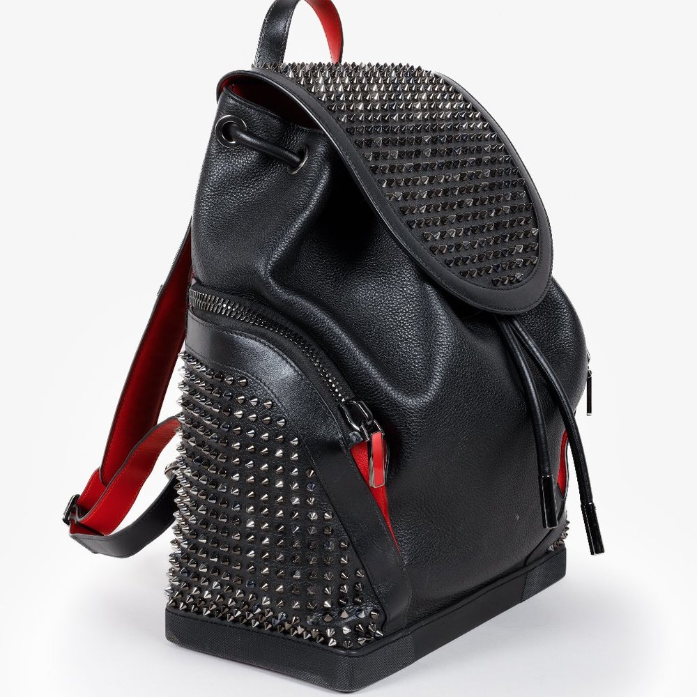 Christian Louboutin Explorafunk Black Calfskin Backpack